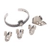 Guitar Pick Set with Alloy Bracelet Stainless Steel Finger Thumb