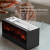 Flame Oil Diffuser, Fireplace Flame Humidifier,150ml Aromatherapy Diffuser, Cool Mist