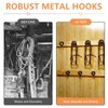 Horse Bridle Hooks, 6 Pieces of Metal Saddle Rack, Multifunctional