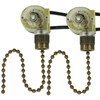 YukiHalu Ceiling Fan Pull Chain Switch ZE-109, 2 Wires On-Off