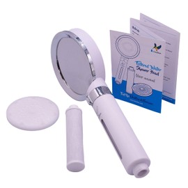 Doulton Shower Head Water Filter - Reduces Chlorine & Sediment to Protect Hair and Skin from Harsh Chemicals (Shower Head & Filter - White)