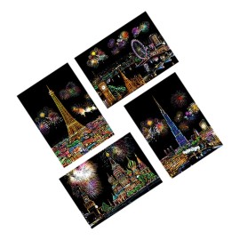 4 Hojas De Papel Para Rascar, Bricolaje, Manualidades, A4, C