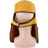 Welding Helmet Mask with Flip Open Lens, Leather Welding Hood