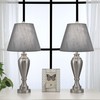 GOSO Bamboo Gray Lamp Shade Set of 2 Small- 5