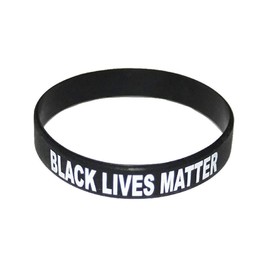 TrendyLuz Bands Black Lives Matter Silicone Wristband Bracelet Social Awareness Support