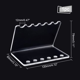 PH PandaHall Pen Holder, Pen Display Stand, Pen Display, Pen Stand, 6 Piece Type, Transparent, Tabletop, Office, Stylish, Pen Holder, Transparent Holder, For Pens, Fountain Pens, Cosmetic Brushes,