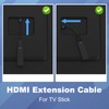 VCE 2-Pack HDMI Male to Female Swivel Adapter HDMI Extension