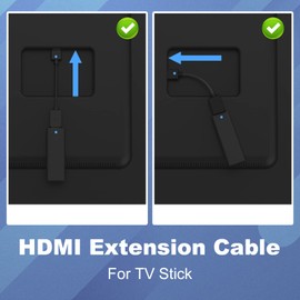 VCE 2-Pack HDMI Male to Female Swivel Adapter HDMI Extension Gold Plated Converter for Google Chrome Cast, Roku Streaming Stick