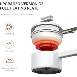 olayks. Hot Pot Electric, 1.5L Ceramic Glaze Non-stick Mini Electric Pot, Portable Electric Hot Pot for for Steak, Egg, Fried Rice, Ramen, Oatmeal, Soup with 2 Power Adjustment, dorm room essentials