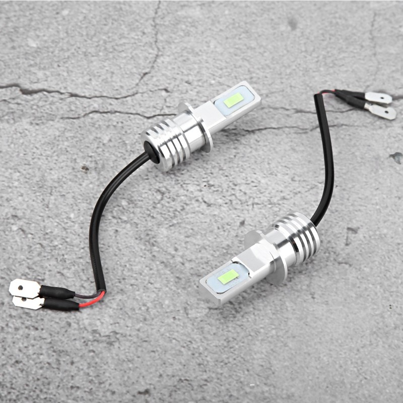 2Pcs H3 80W 8000K LED Fog Light Bulb Lamp Ice
