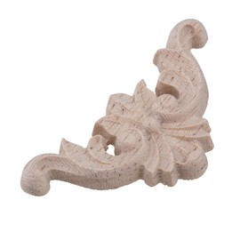 RDEXP 40x40mm Wood Carved Long Onlay Applique Frame Door Wall Decor for Cabinet Home Furniture Set of 20