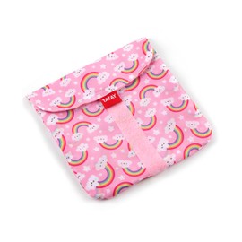 TATAY Reusable Sandwich Bag, Ideal for food storage, Adaptable, Easy to clean,Eco Friendly, BPA Free, Customisable. Rainbow. Size 18 x 0,3 x 18 cm