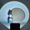 Rotatable Floor Projection Lamp Innovative USB Charging 180 Degree Rotation