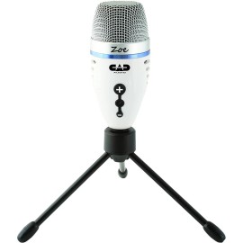 CAD Audio Zoe USB Condenser Recording Microphone for Streaming w/ Headphone Out