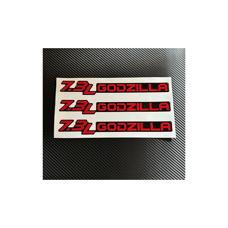 Generic Set of (3) Gel-Coated 7.3L Badge Name Plate Logo