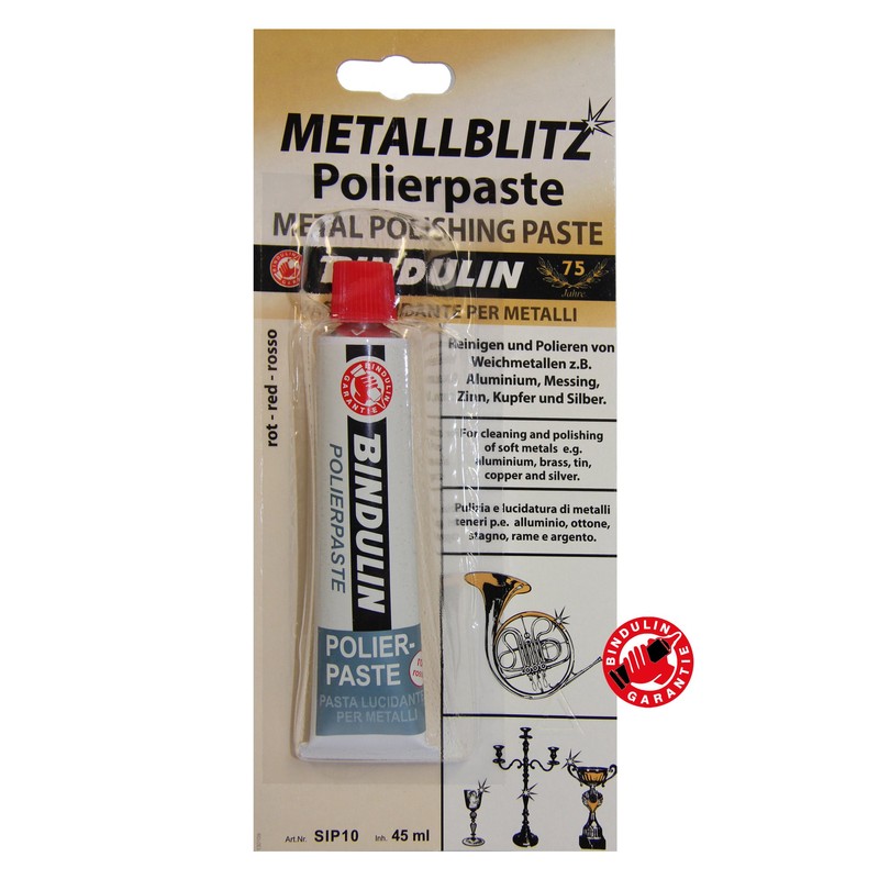Metallblitz Polishing Paste for Soft Metal Polishing Surfaces for Brass,