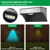Solar Fence Lights Outdoor 4 Pack, LED Step Lights with