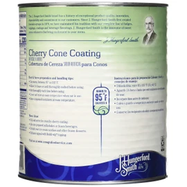 J Hungerford Smith Cherry Cone Coating, 108 oz Can, 3 Pack