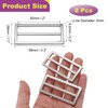 sourcing map 8Pcs Slide Buckle 1" Tri-Glide Slides Adjuster Strap