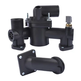 AJ89485 Thermostat Housing Assembly Compatible for 2003 2004 2005 Jaguar S-Type XJ8 XJR 3.5L 4.2L 4.2T AJ-V8 Engine Coolant Thermostat Housing with Thermostat AJ33