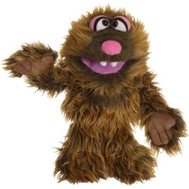 Living Puppets Fran 12-Inch Plush Friendly Brown Monster Hand Puppet
