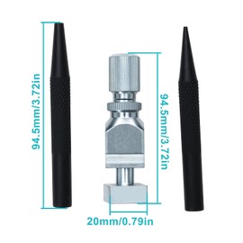 Atunee Pocket Chainsaw Chain Breaker Tool Kit, Pocket Chain Saw Rivets Chainsaw Link Removal Tool with Drilling Device, Pocket Chain Saw Breaker for Punch and Joiner