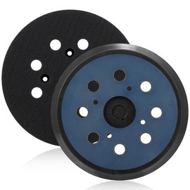 Orbital Sander Pads for Milwaukee 2 Pack 5 Inch 8 Hole Sanding Pads for Milwaukee Orbital Sander 51-36-7100 6021-21 6034-21 2648-20 2648-21 5'' Hook and Loop Backing Pad 2 Pack