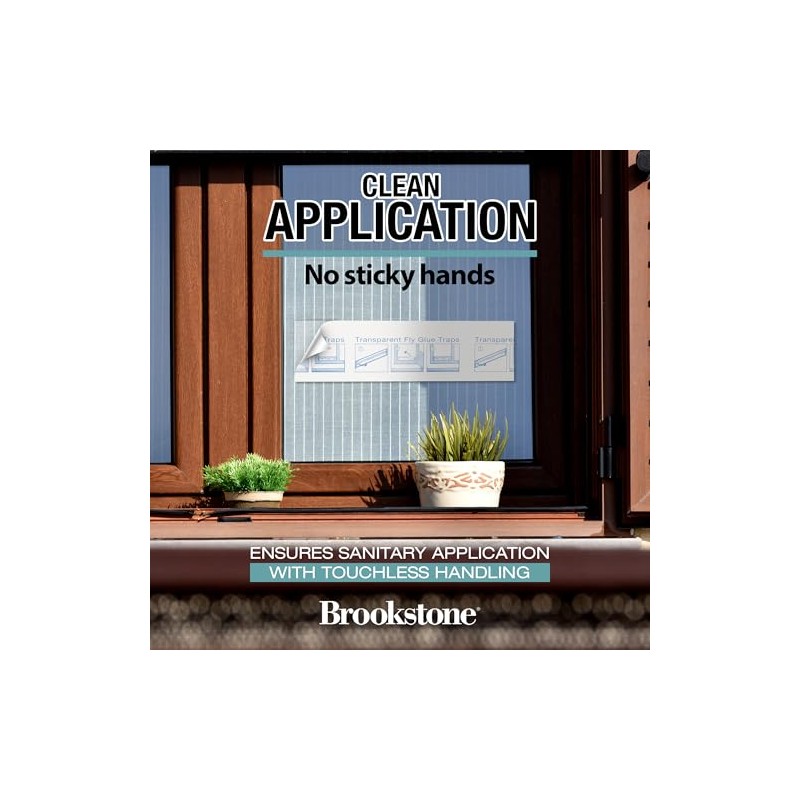 Brookstone Window Insect Trap Stickers – 16 Pack | Transparent