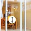 BRIXWELL Chrome Die-Cast Handle for Sliding Patio Door with 6-5/8"