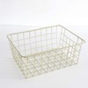 Freezer Basket Rust Proof Large Capacity Iron Storage Bin for