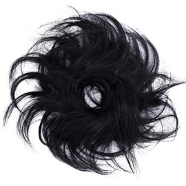 CAISHA Small Scrunchy Updo Hairpiece Ponytail Extensions Hair Tie Black HG3a