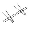 10pcs Book Page Clip Electroplated Stainless Steel Piano Sheet Book