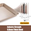 JOHO BAKING Heavy Duty Jelly Roll / Quarter Sheet Pans