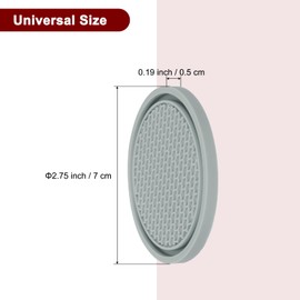 sourcing map 4pcs Car Cup Coasters Universal PVC Car Cup Mats Non-Slip Cup Holder Insert Coasters Car Interior Accessories, Grey