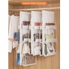 AARAINBOW 2 Pack Hanging Handbag Purse Organizer, 8 Pockets, Wardrobe