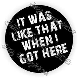 Unbranded/Generic 3pcs - It Was Like That Funny Hard Hat Stickers Decals Safety Helmet Foreman