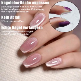 Fosoloni 120 Piece Dual Nail Forms Set, with 12 Pieces Nail Tips Clip, with Dual-Ended Nail Brush and Nail Tips Clip Nail File for Polygel Nails