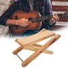 Stool Pedal, Folded Bamboo Guitar Footstool for Guitar