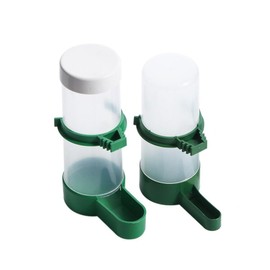 Bird Feeder 2PCS Plastic Bird Water Drinker Hanging Food Dispenser Automatic Drinking Fountain Bird Supplies Parrot Feeding Tool Bird Cage Accessories