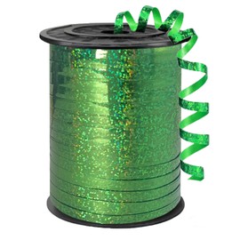 500 Yards Green Laser Curling Ribbon,1/5" Holographic Curly Ribbons,Curling Shiny Ribbon for Gifts Package Wrapping, Party Festival Art Craft Decor,Florists, Weddings,Bows,Crafts wrap