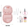 2 Pieces Mini Sewing Kit with 20 Sewing Accessories, Portable