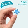 50 PCS Star Shaped Natural Crystal Stones 0.8inch for Meditation