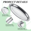 CYEAH 6 Pcs Stainless Steel Oval Platter, Heavy Duty Sizzling