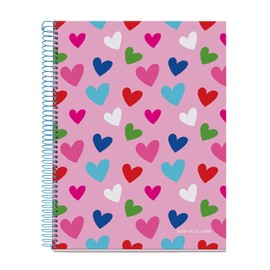 Miquelrius - A4 notebook, ruled 7 mm, hardcover notebook, A4 notebook with 120 micro-perforated sheets, A4 notebook with 4 colours to organize, Extra Opaque paper 70 g/m², 4 holes for filing