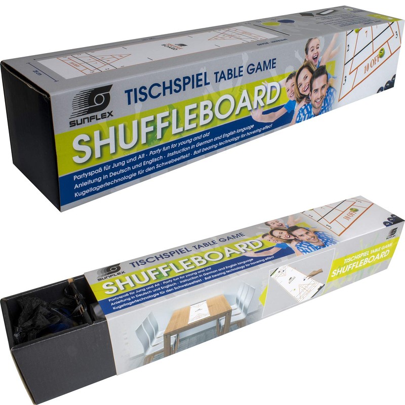 Sunflex Table Top Shuffleboard Suffleboard Table Game White