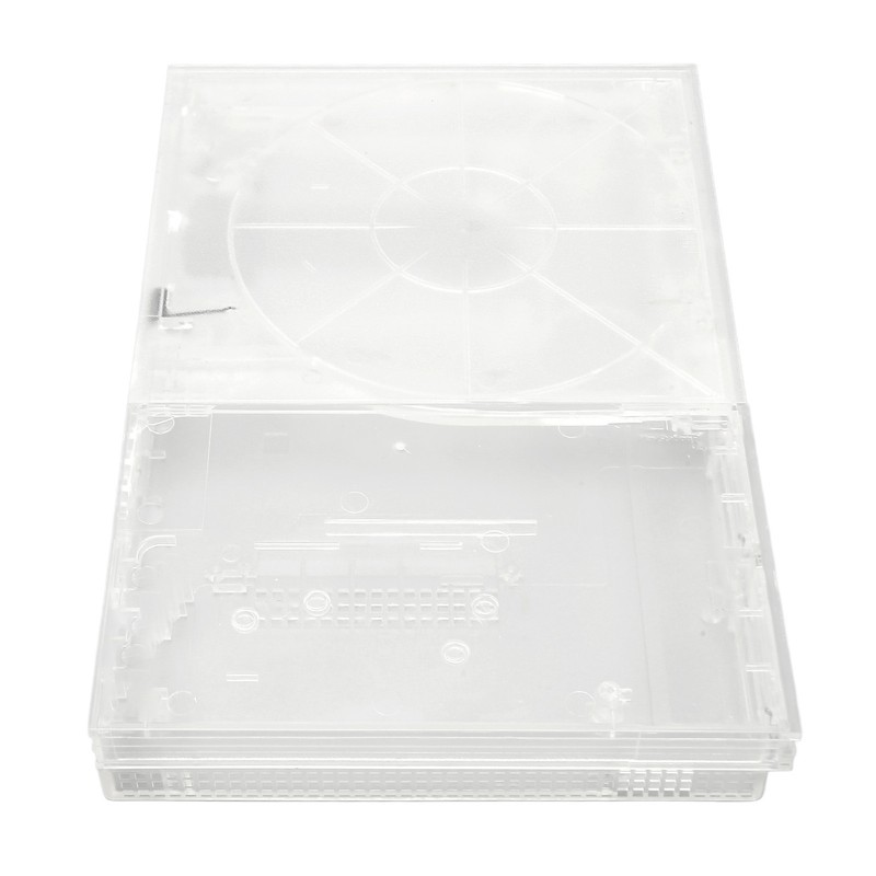 for PS Slim Clear Case DIY Replacement Transparent Game Console