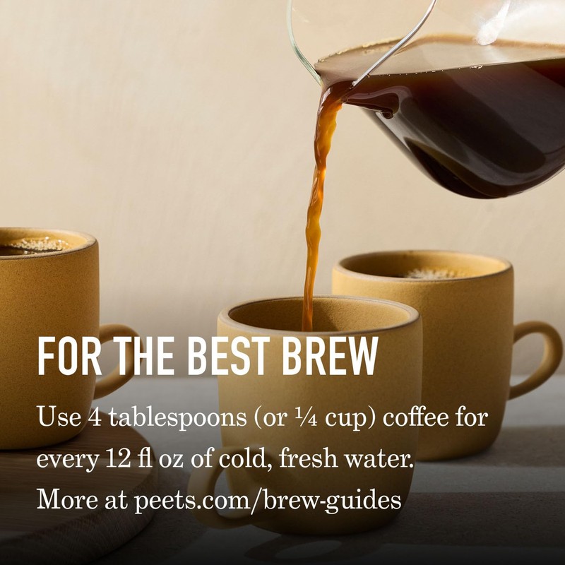 Peet's Coffee, USDA Organic Dark Roast Ground Coffee, 100% Arabica