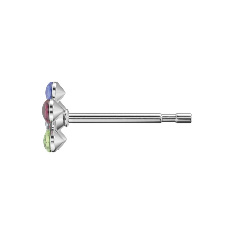 Sensitive by Studex, flower stud earrings, 5 mm, polished surgical