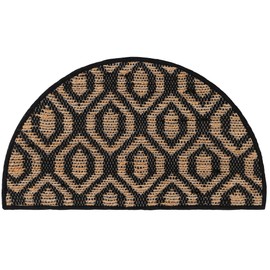 Unique Loom Chindi Jute Collection Area Rug (2' 2" x 3' 7" Hearth Black Natural)