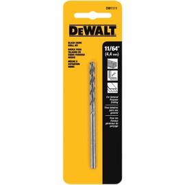 DEWALT ACCESSORIES DW1111 11/64" Black Oxide Bit